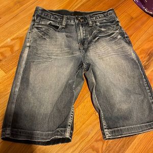 Helix denim jean shorts